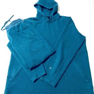 Lululemon Mens Jogger set Blue, Hoodie XL, pants L